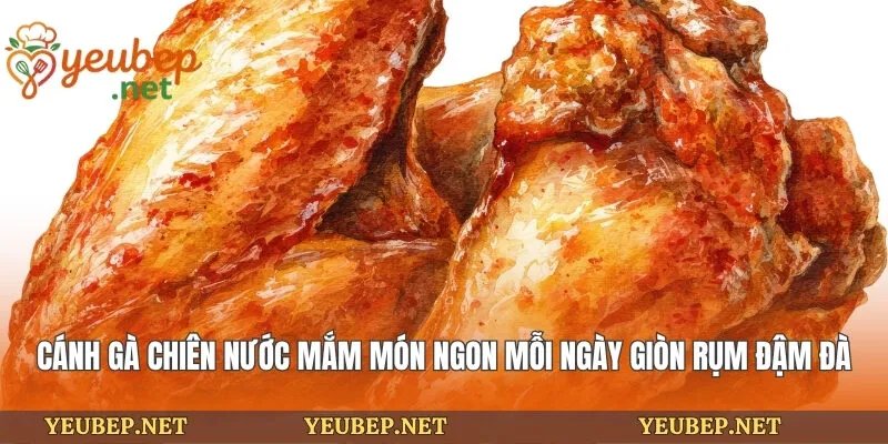 Cánh Gà Chiên Nước Mắm Món Ngon Mỗi Ngày Giòn Rụm Đậm Đà