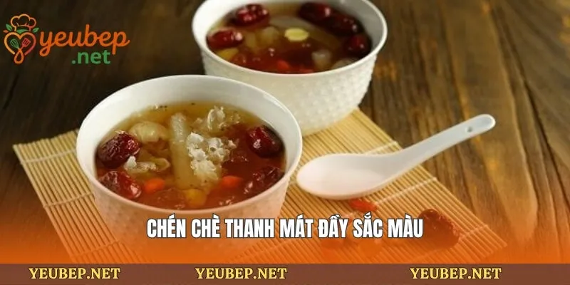 Chén chè thanh mát đầy sắc màu