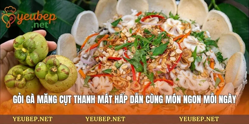 Gỏi Gà Măng Cụt Thanh Mát Hấp Dẫn Cùng Món Ngon Mỗi Ngày